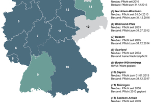  Rechtlage in den Bundesländern (Stand Mai 2013)  