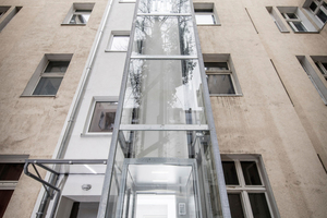  Rund 80 % aller nachgerüsteten Aufzüge wird hofseitig an das Treppenhaus angebunden 