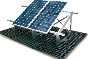 Diese Solarbasis erlaubt eine durchdringungsfreie Einbindung in den Gründachaufbau 