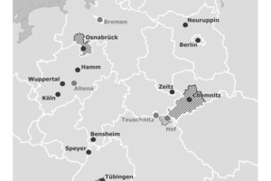  Karte der Modell-vorhaben Wohnen 