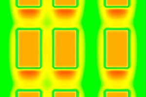  Fassadenausschnitt als Thermografie 