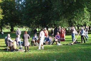  Stadtleben in München im Englischen Garten 