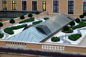  Dachgarten auf dem Gebäude der Deutschen Bundesbank in München  